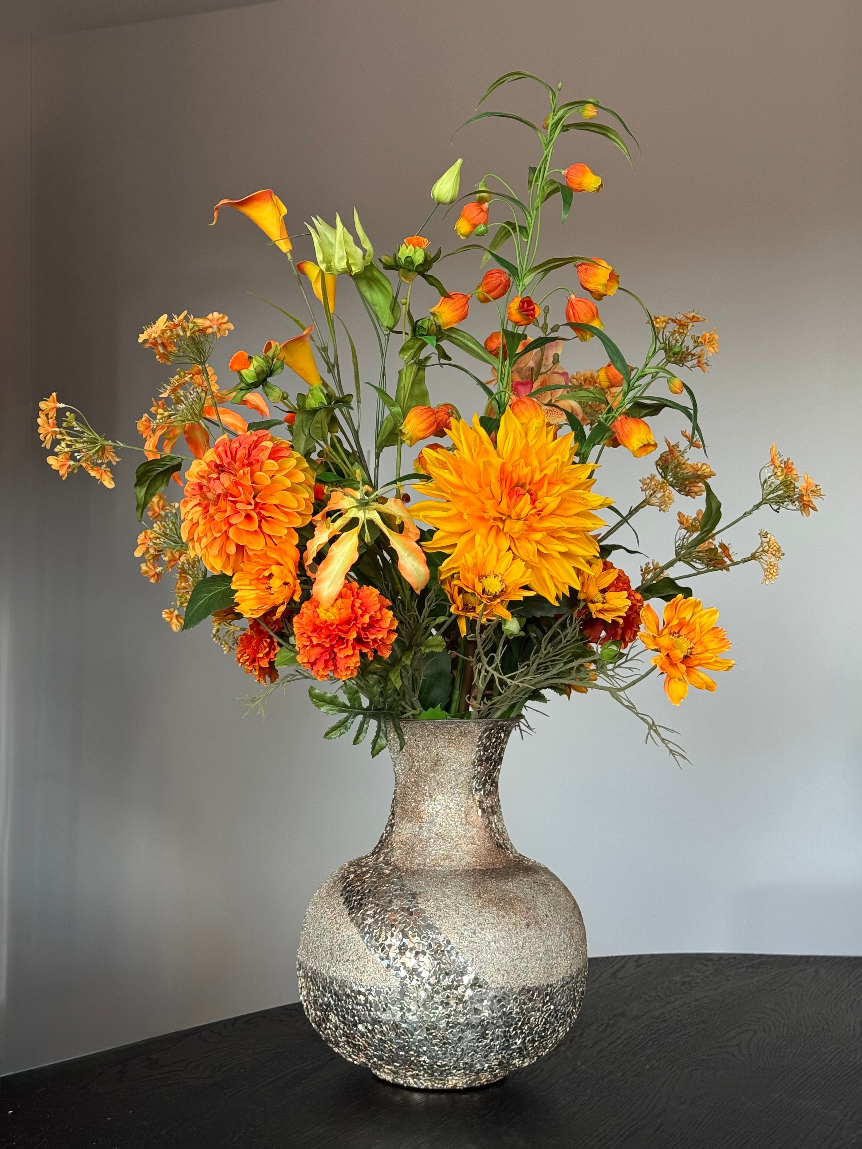 oranje-kunstbloemen-boeket-achterkant