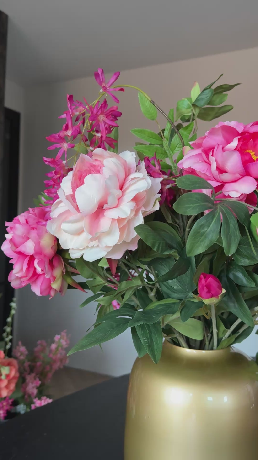 Zijden kunstboeket Linde