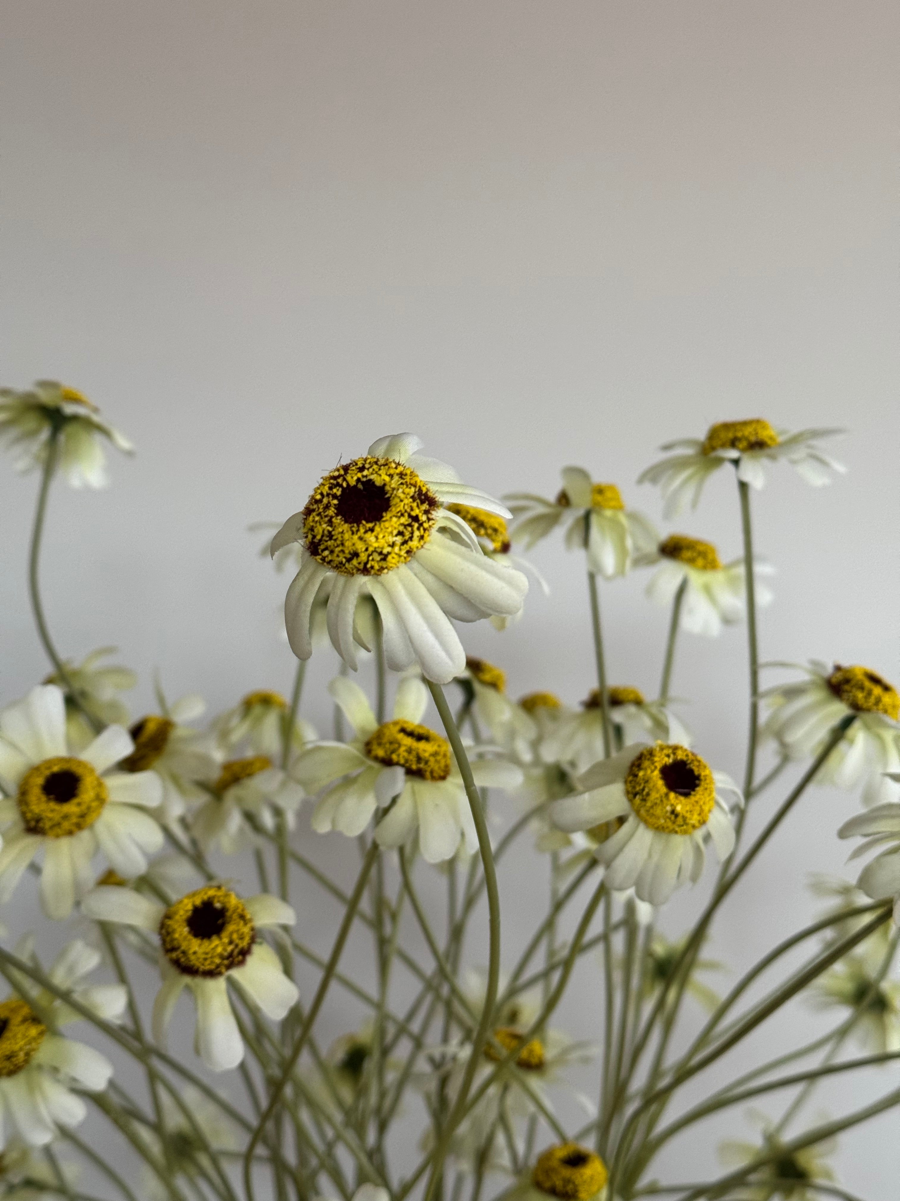 Zijden boeket met vaas - veldboeket - groen - landelijk interieur