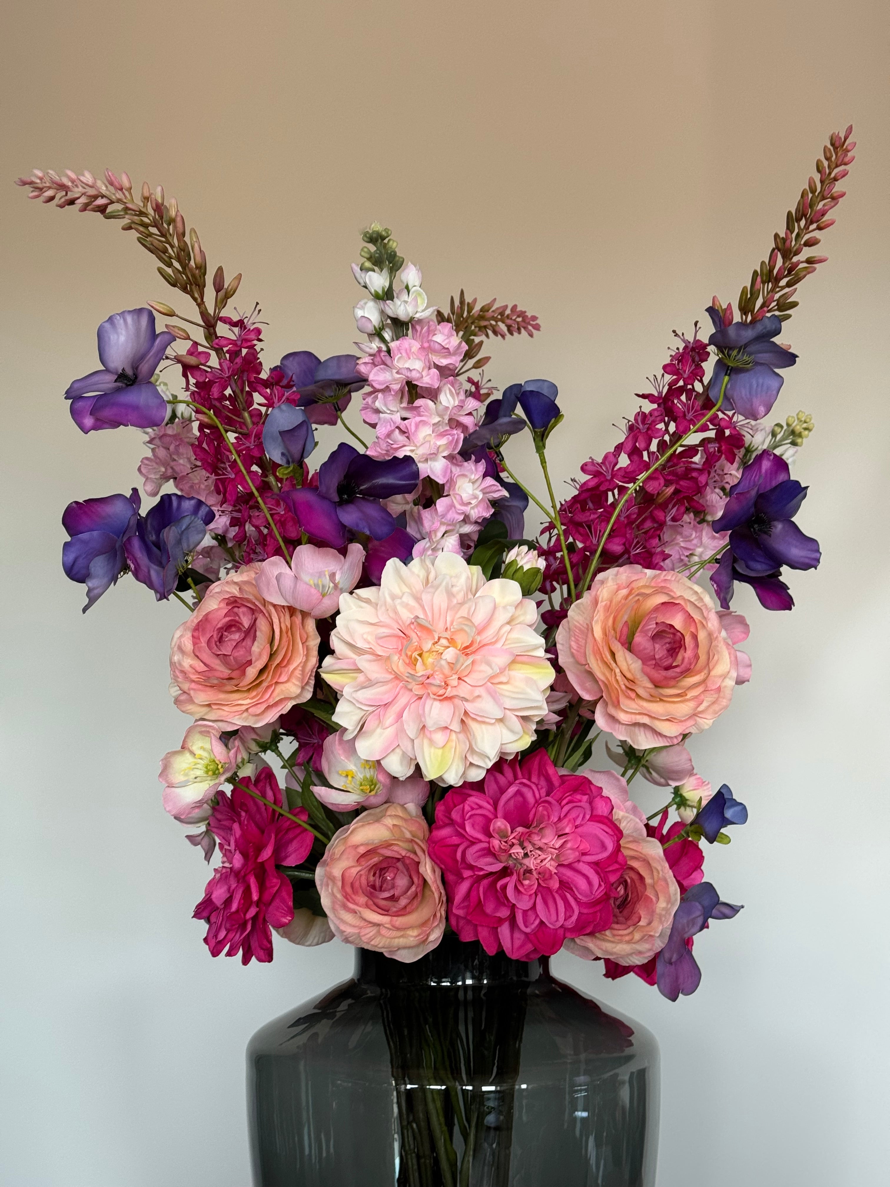Zijden boeket - Pink Symphony