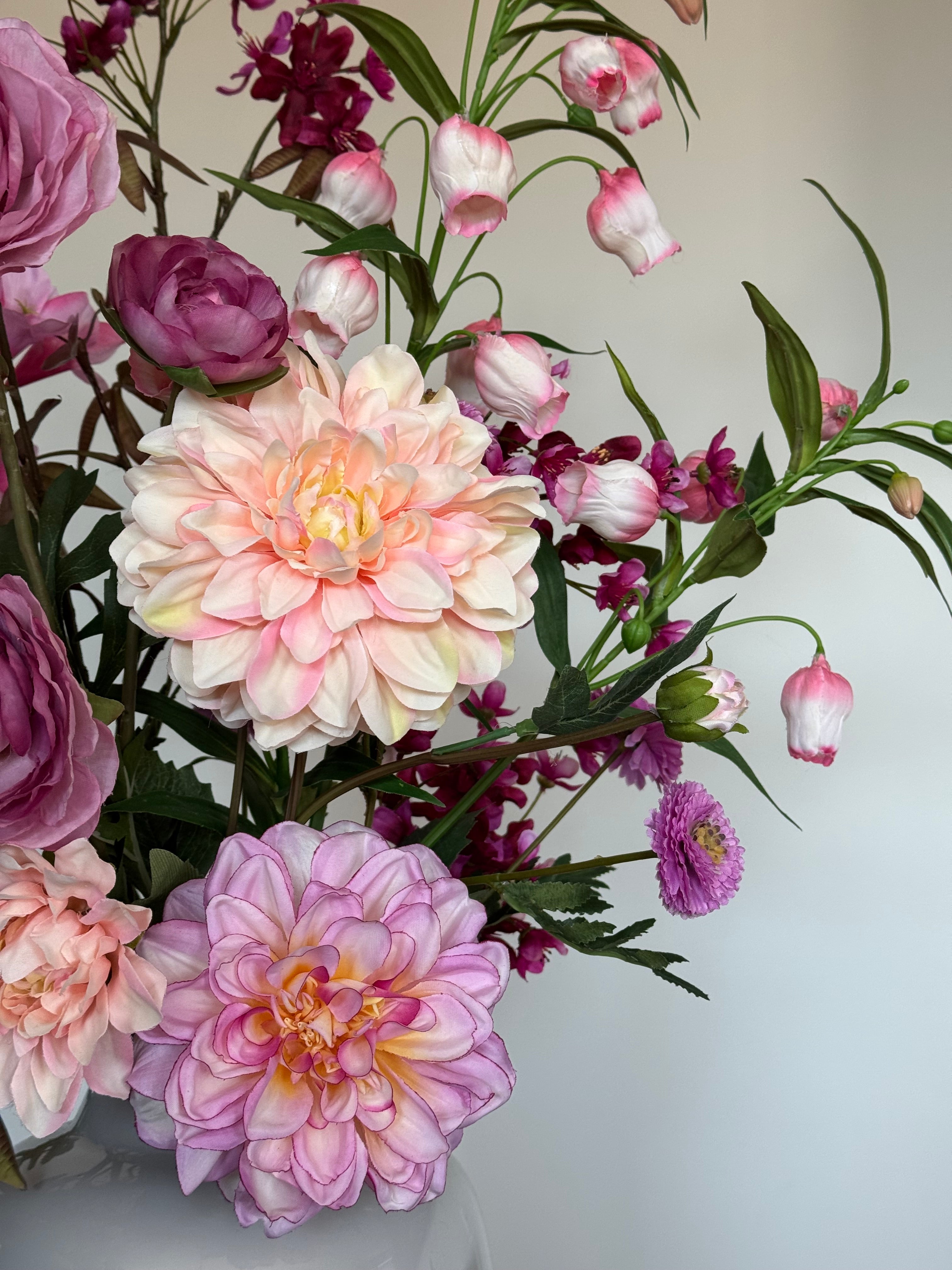 Zijden boeket Pink Passion