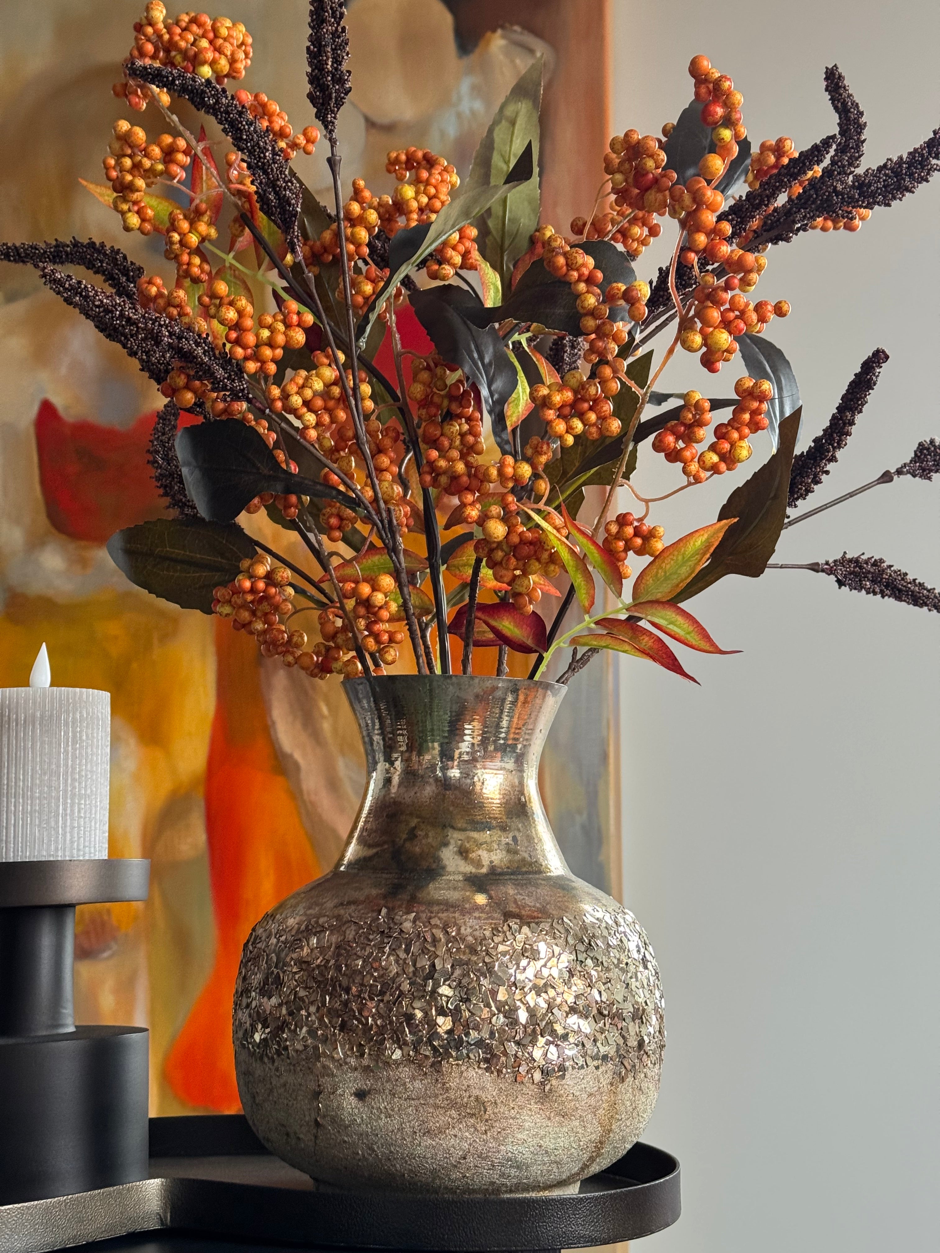 Hotel chique tafel decoratie set brons