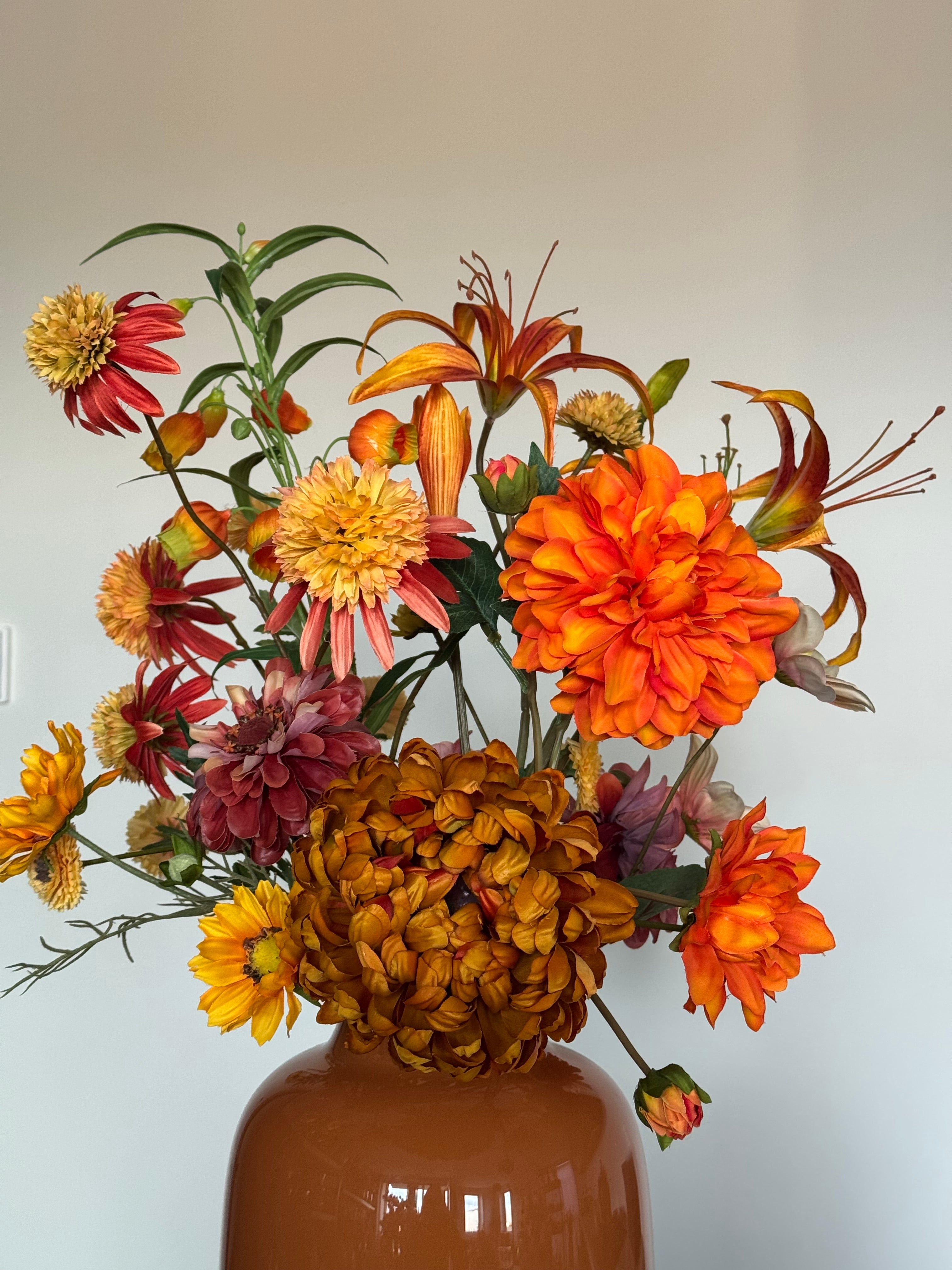Zijden herfstboeket