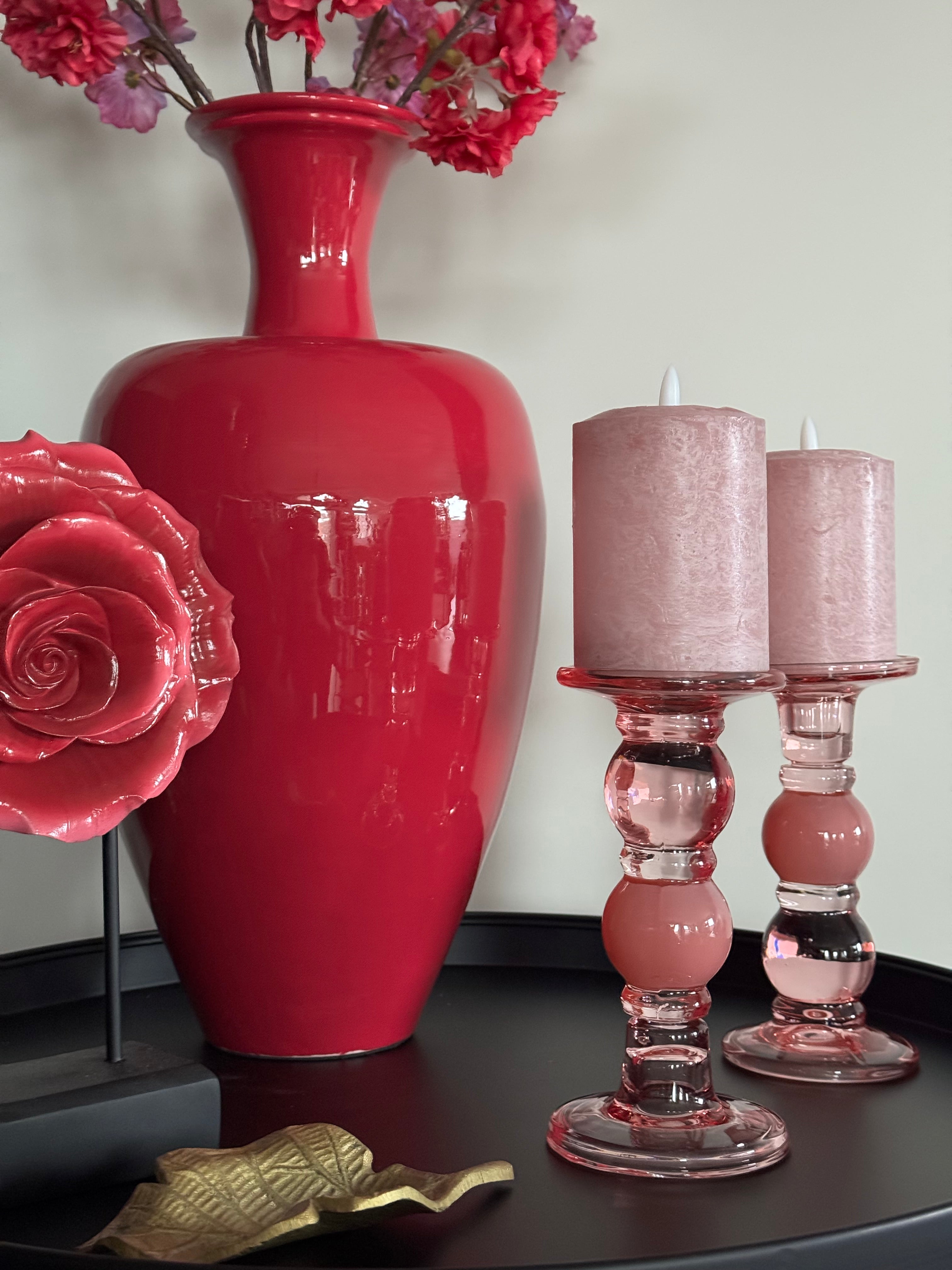 Hotel chique decoratieset zwart roze