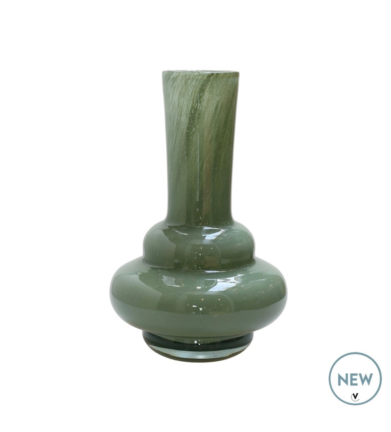 groene hoge vaas voor bloemen bolombo