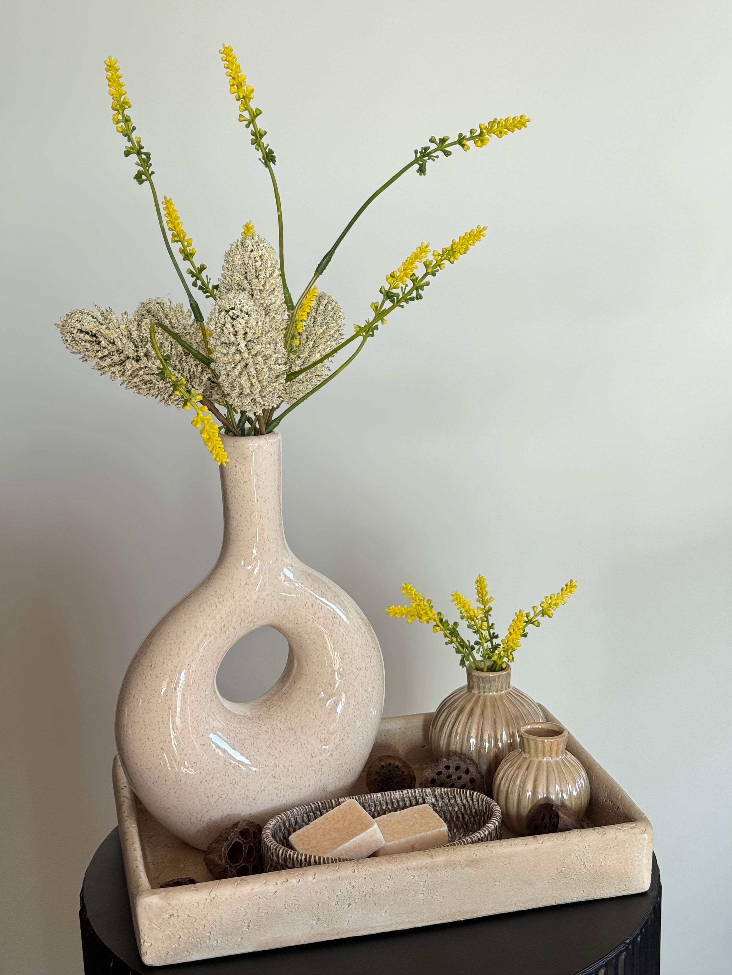 hotel chique beige tafeldecoratie setje