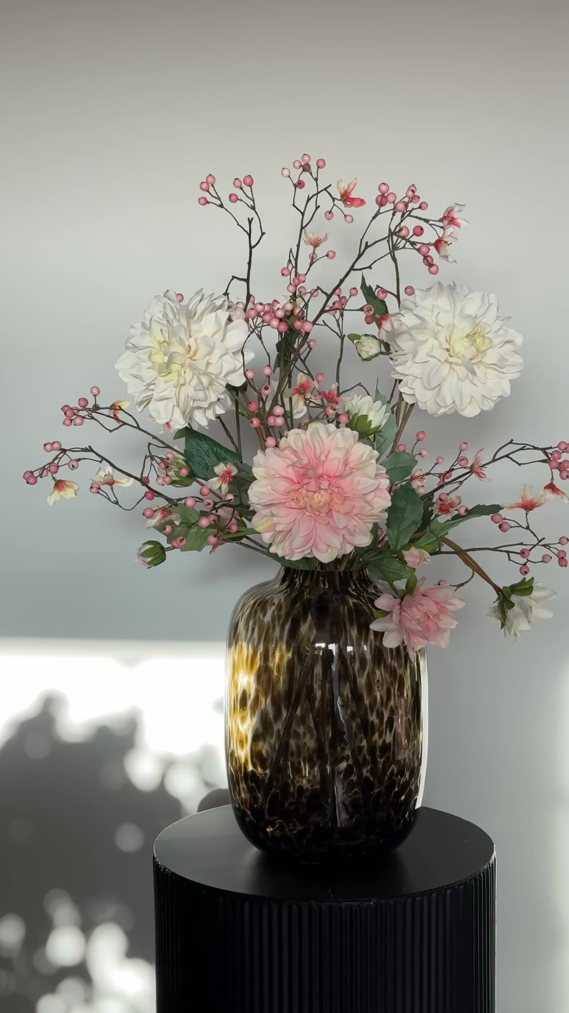 Luxe zijden boeket romantisch roze wit op=op