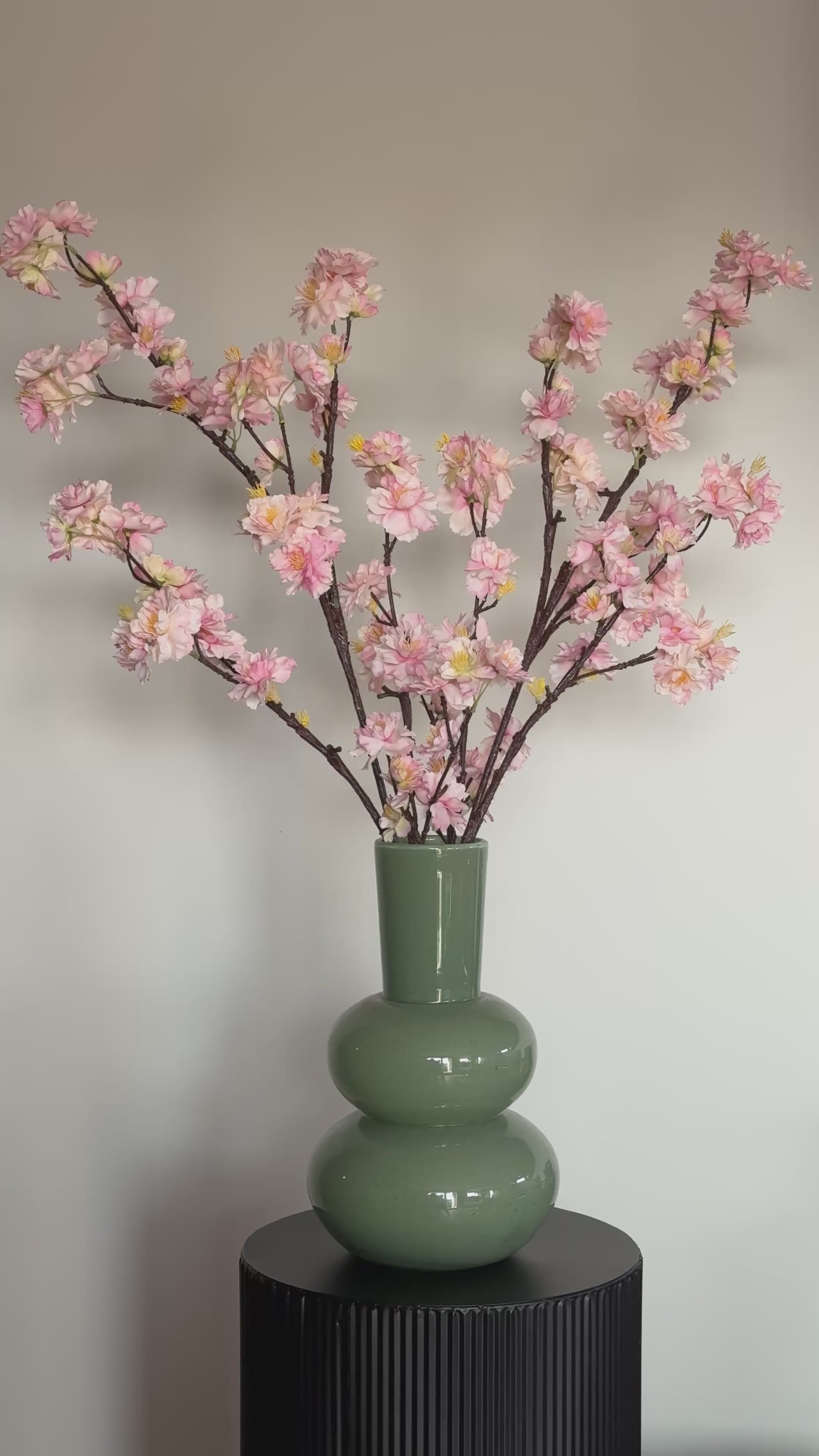 Zijden bloesem boeket, roze grote bloesem takken, op=op