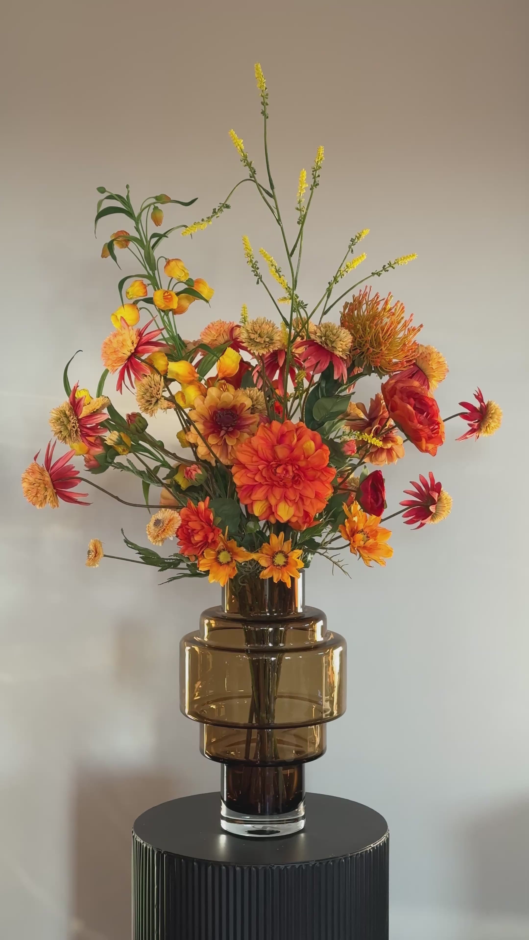 Zijden bloemen boeket Sunshine