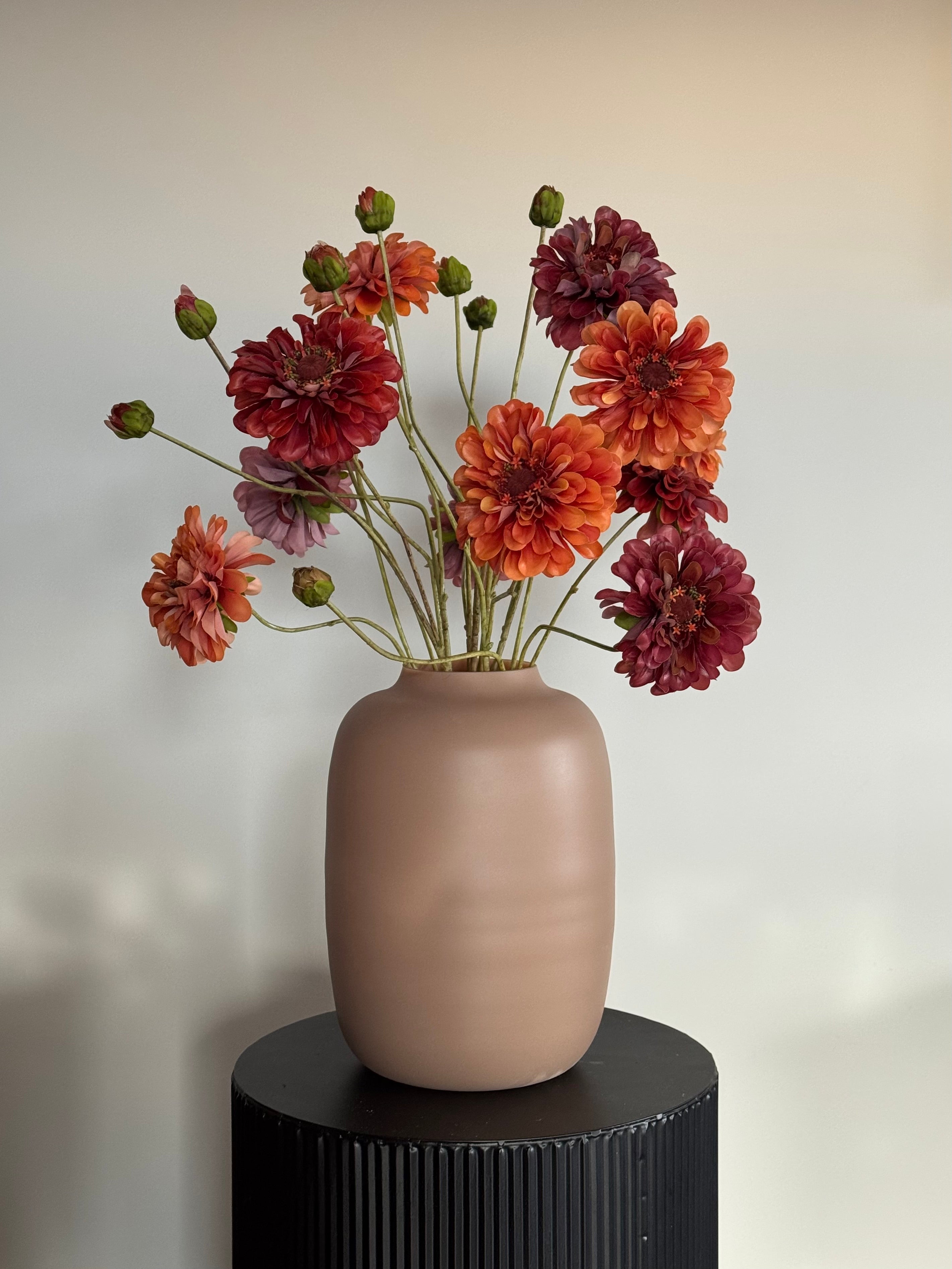 real touch silk ka boeket met zijden bloemen