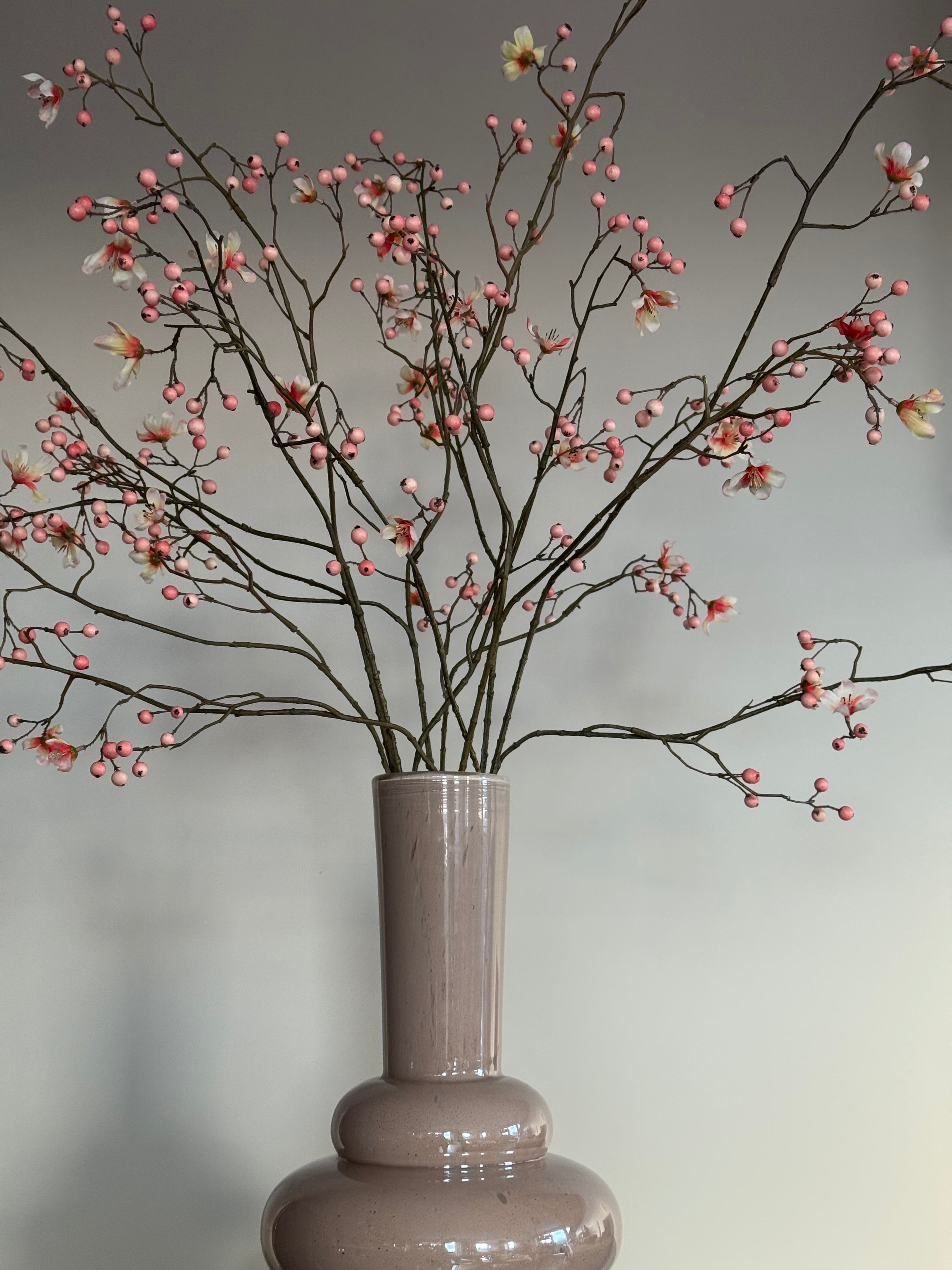 silk ka bessentakken roze boeket close up