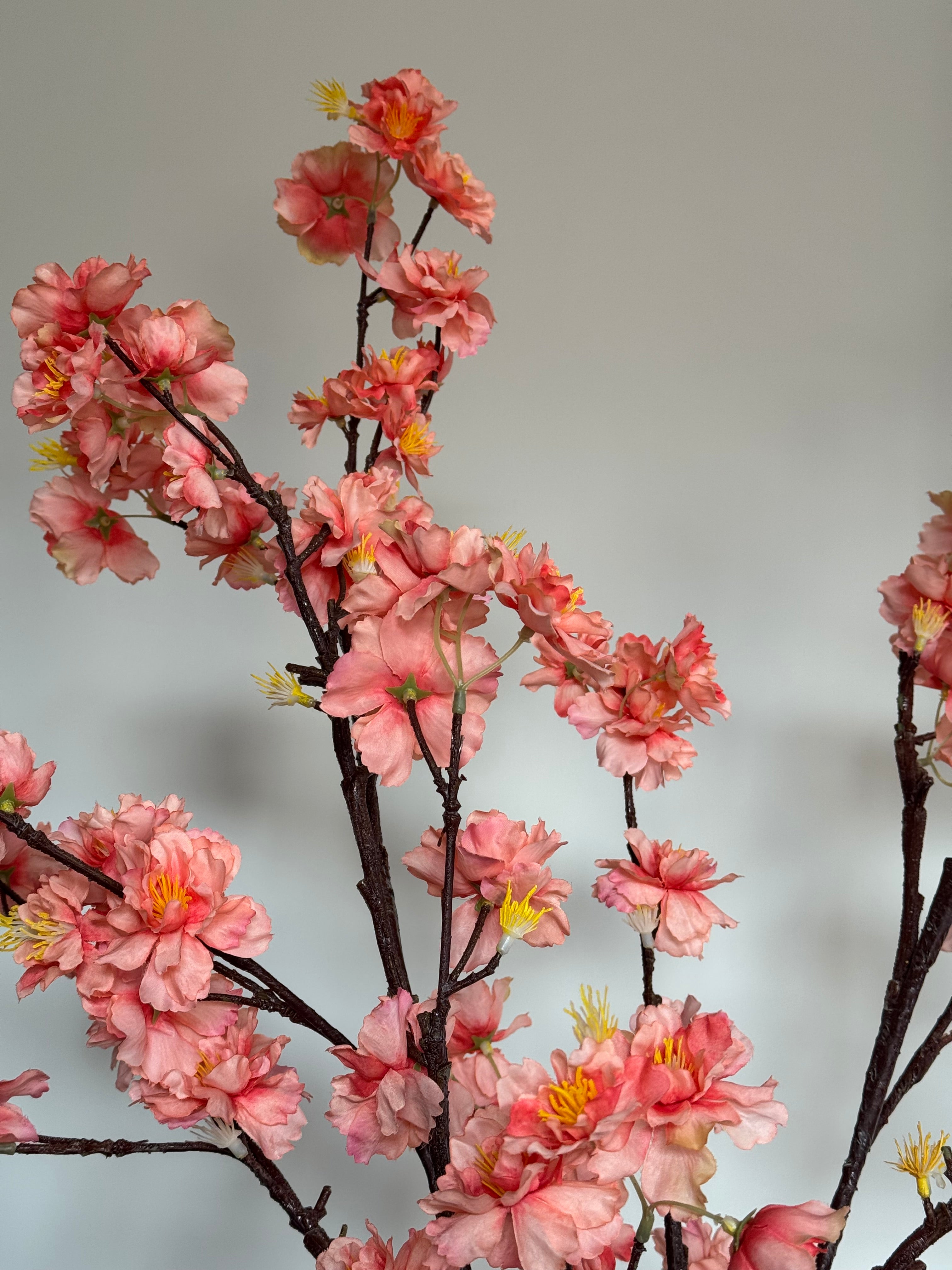 zijden bloesemtak bloesem peach kleur kunstbloesem