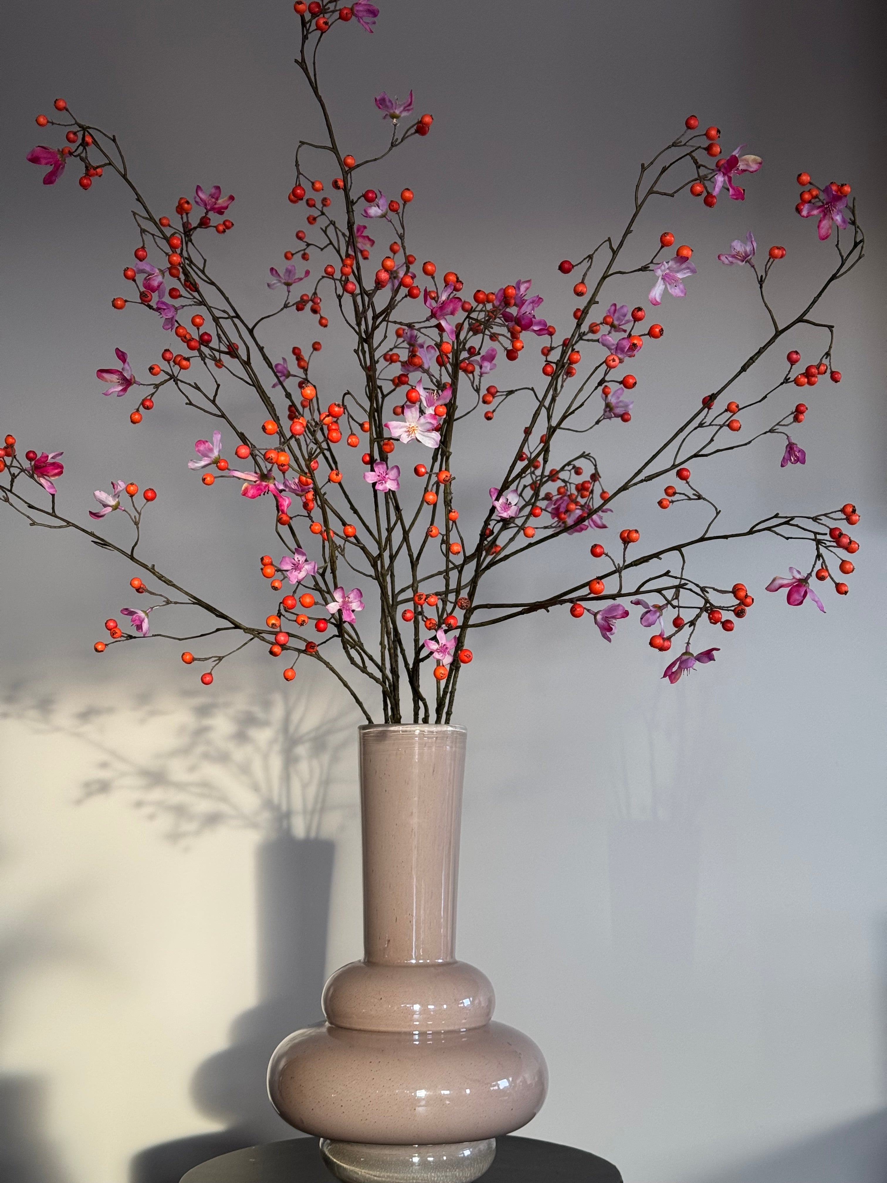 zijden boeket besjestakken silk-ka oranje 2